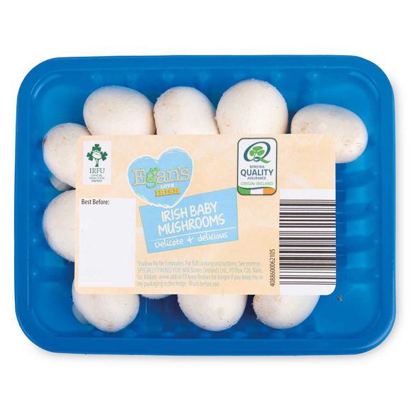 Irish Baby Mushrooms 150g Egan's